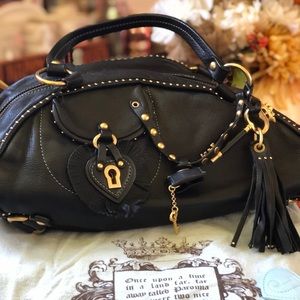 JUICY COUTURE Black Leather Bag